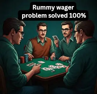 Rummy Wagers problem solution