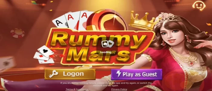rummy mars login screen