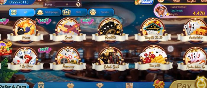 Rummy Alliance app dashboard