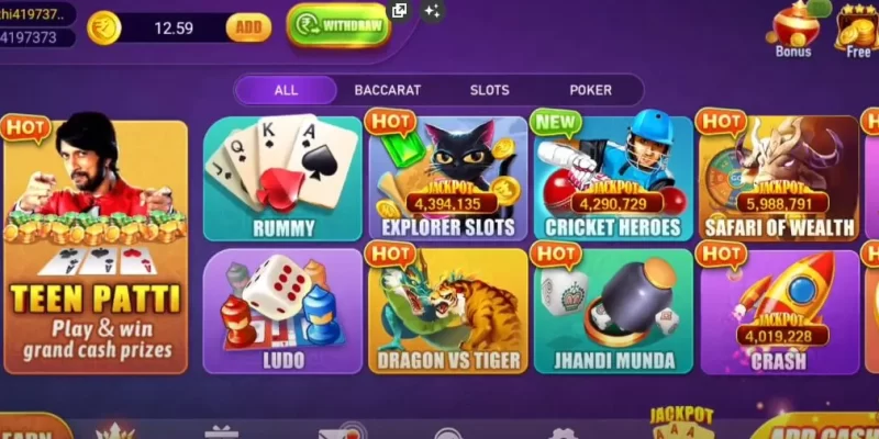 Rummy guru home dashboard