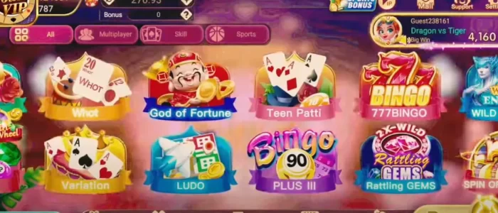 App gaming dashboard