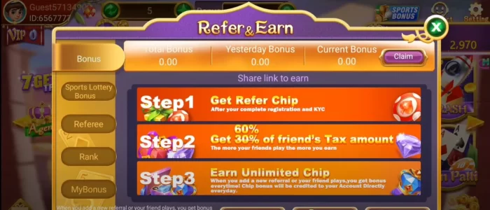 App's referral program