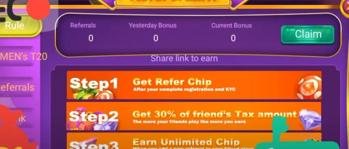 app refer and earn option